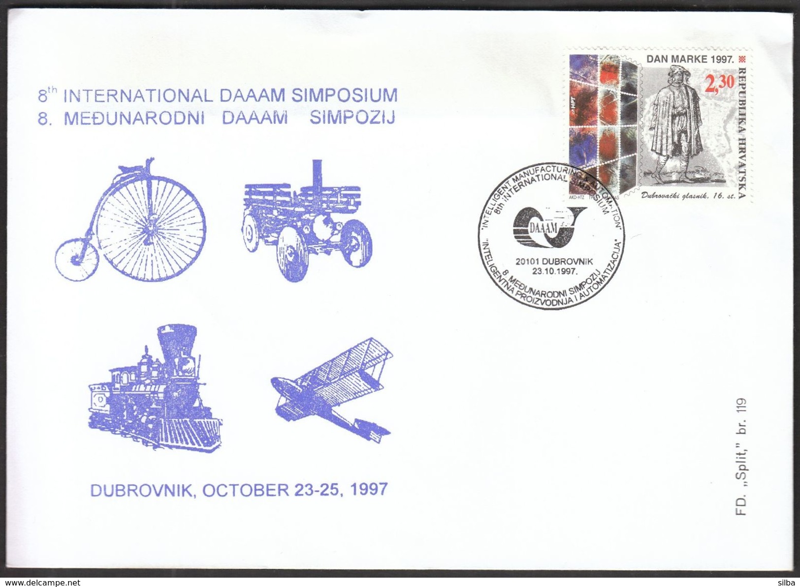 Croatia Dubrovnik 1997 / DAAAM Symposium / Transport / Cycle, Tractor, Locomotive, Airplane - Croatie