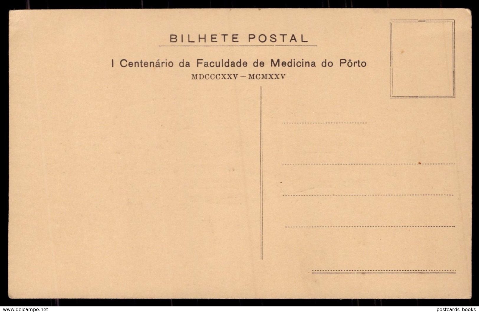 CARICATURA Médico Obestetra Prof.MORAIS FRIAS. Postal Centenario Faculdade Medicina Do Porto PORTUGAL 1925 - Porto