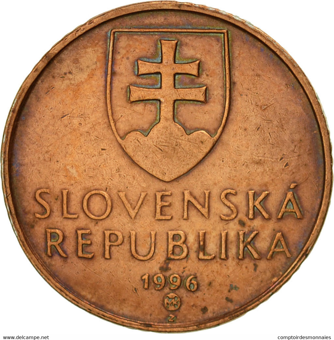 Monnaie, Slovaquie, 50 Halierov, 1996, TTB, Copper Plated Steel, KM:35 - Slowakei