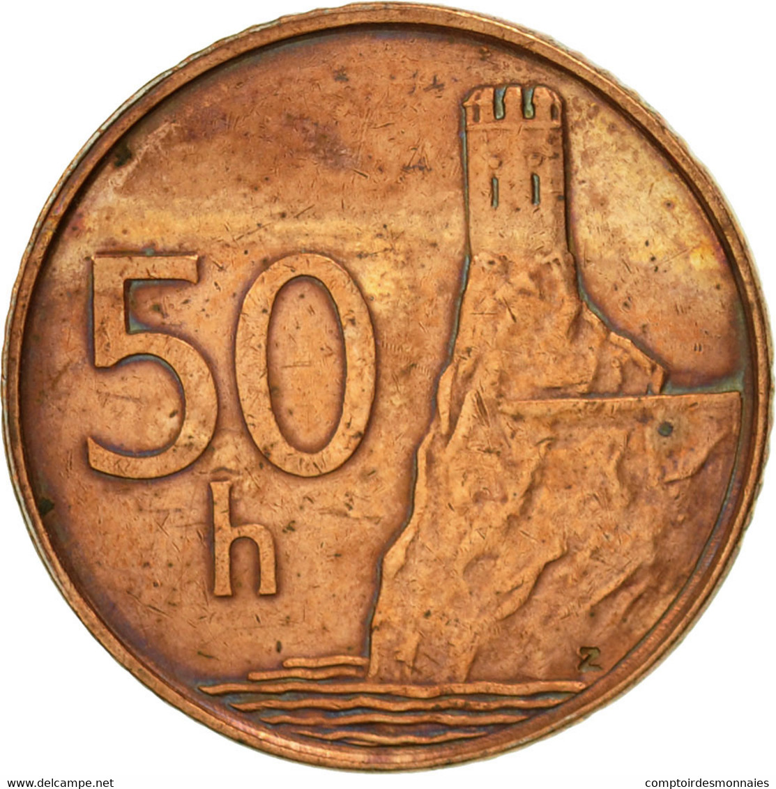 Monnaie, Slovaquie, 50 Halierov, 1996, TTB, Copper Plated Steel, KM:35 - Slovacchia