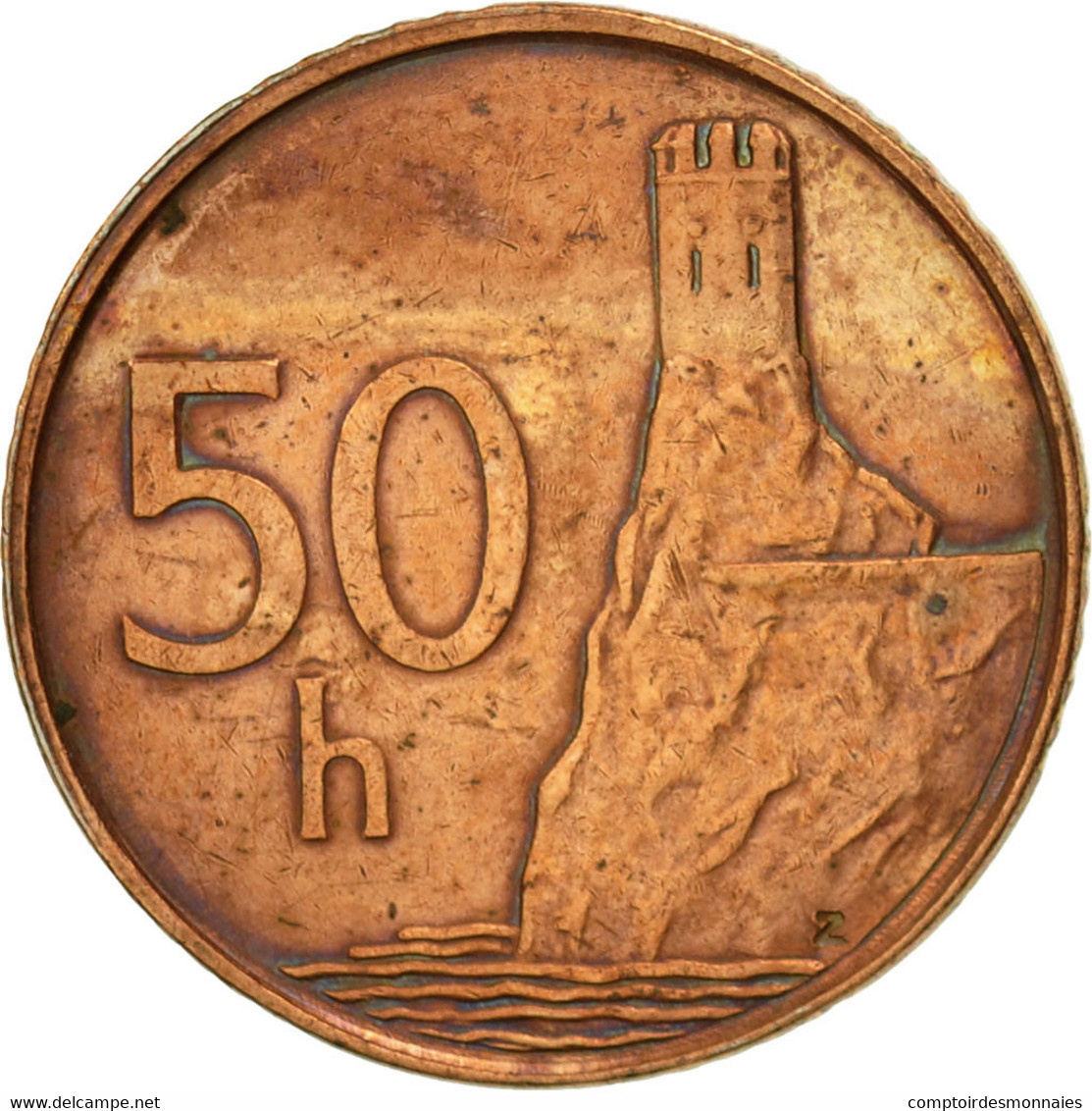 Monnaie, Slovaquie, 50 Halierov, 1996, TTB, Copper Plated Steel, KM:35 - Slovaquie
