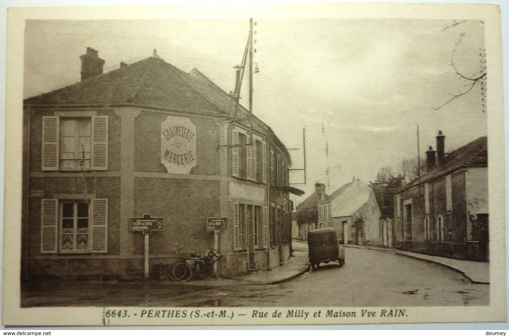 RUE DE MILLY ET MAISON Vve RAIN - PERTHES - Perthes