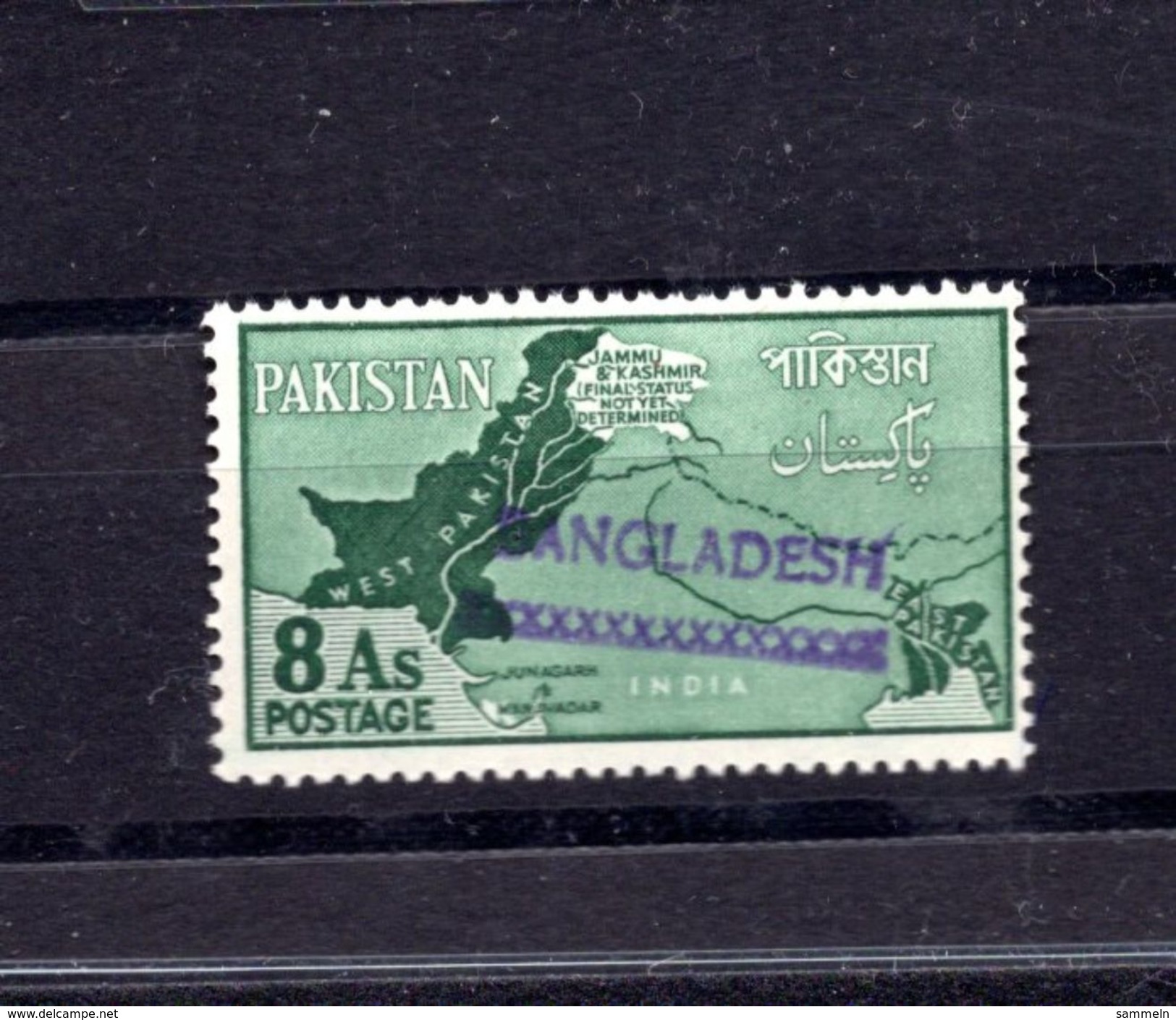 9319 Bangla Desh Überdruck Overprint Provisorien Pakistan Ca. 1971/1972 Postfrisch Mnh - Bangladesch