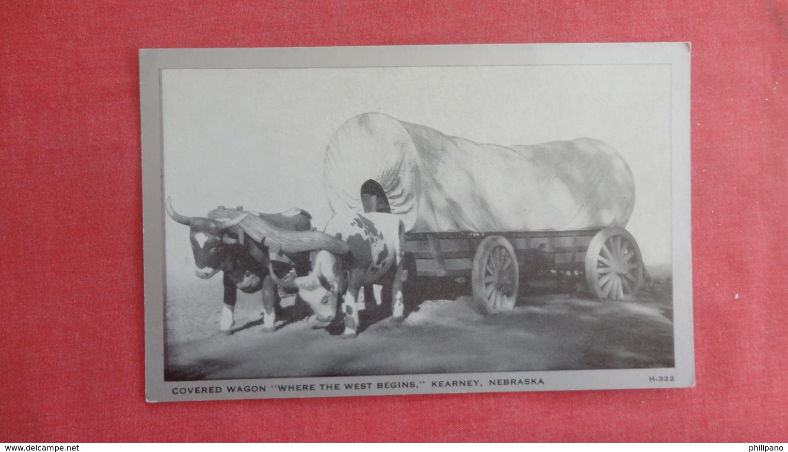 Oxen Covered Wagon Kearney Nebraska  Ref 2704 - Sonstige & Ohne Zuordnung