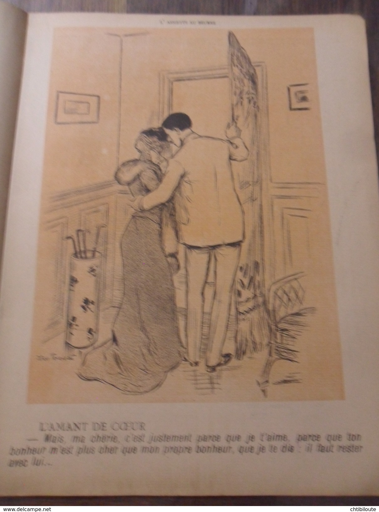 REVUE / L'ASSIETTE AU BEURRE  XIII  5 AVRIL 1902 "  DES MENSONGES PAR JEHAN TESTEVUIDE  RELIURE CARTON SOUPLE  BEG