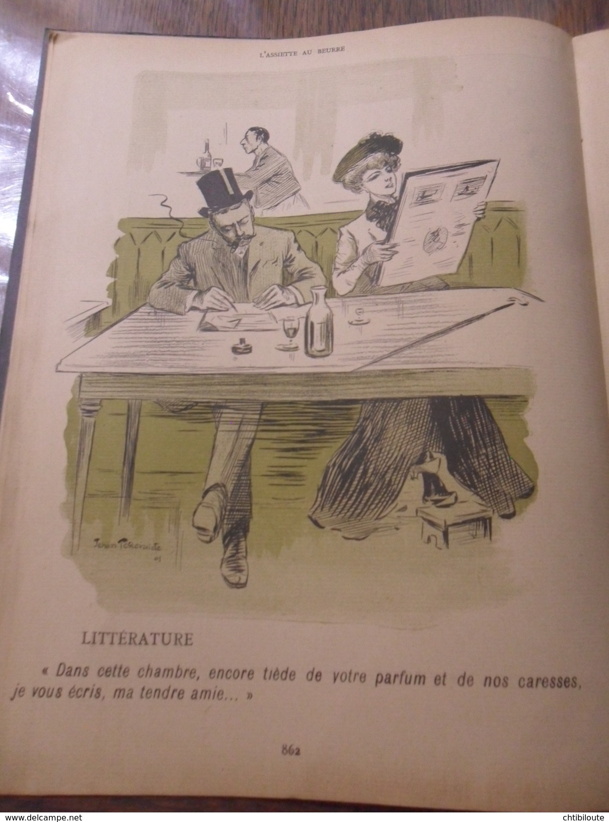 REVUE / L'ASSIETTE AU BEURRE  XIII  5 AVRIL 1902 "  DES MENSONGES PAR JEHAN TESTEVUIDE  RELIURE CARTON SOUPLE  BEG