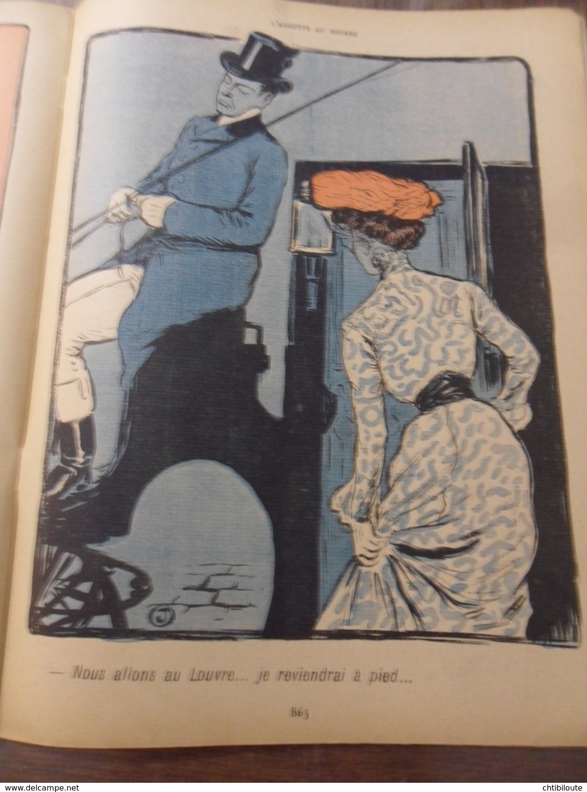 REVUE / L'ASSIETTE AU BEURRE  XIII  5 AVRIL 1902 "  DES MENSONGES PAR JEHAN TESTEVUIDE  RELIURE CARTON SOUPLE  BEG