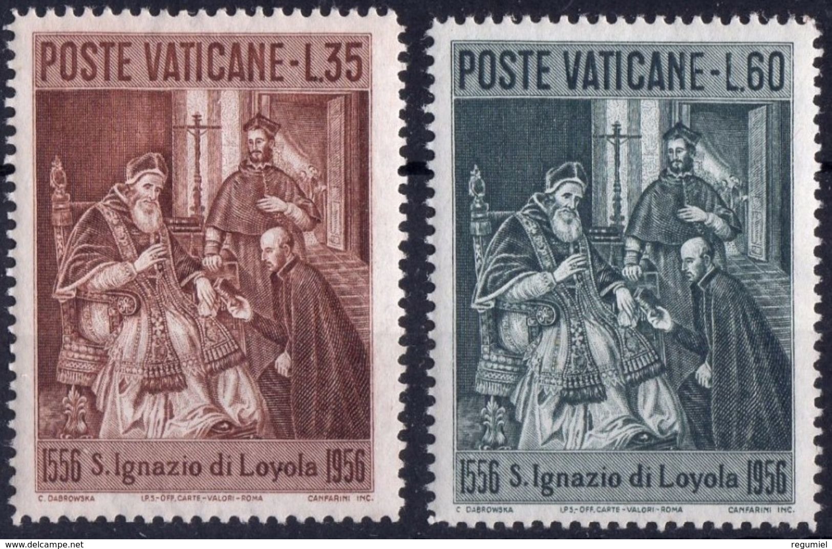 Vaticano 0230/231 ** MNH. 1956 - Nuevos