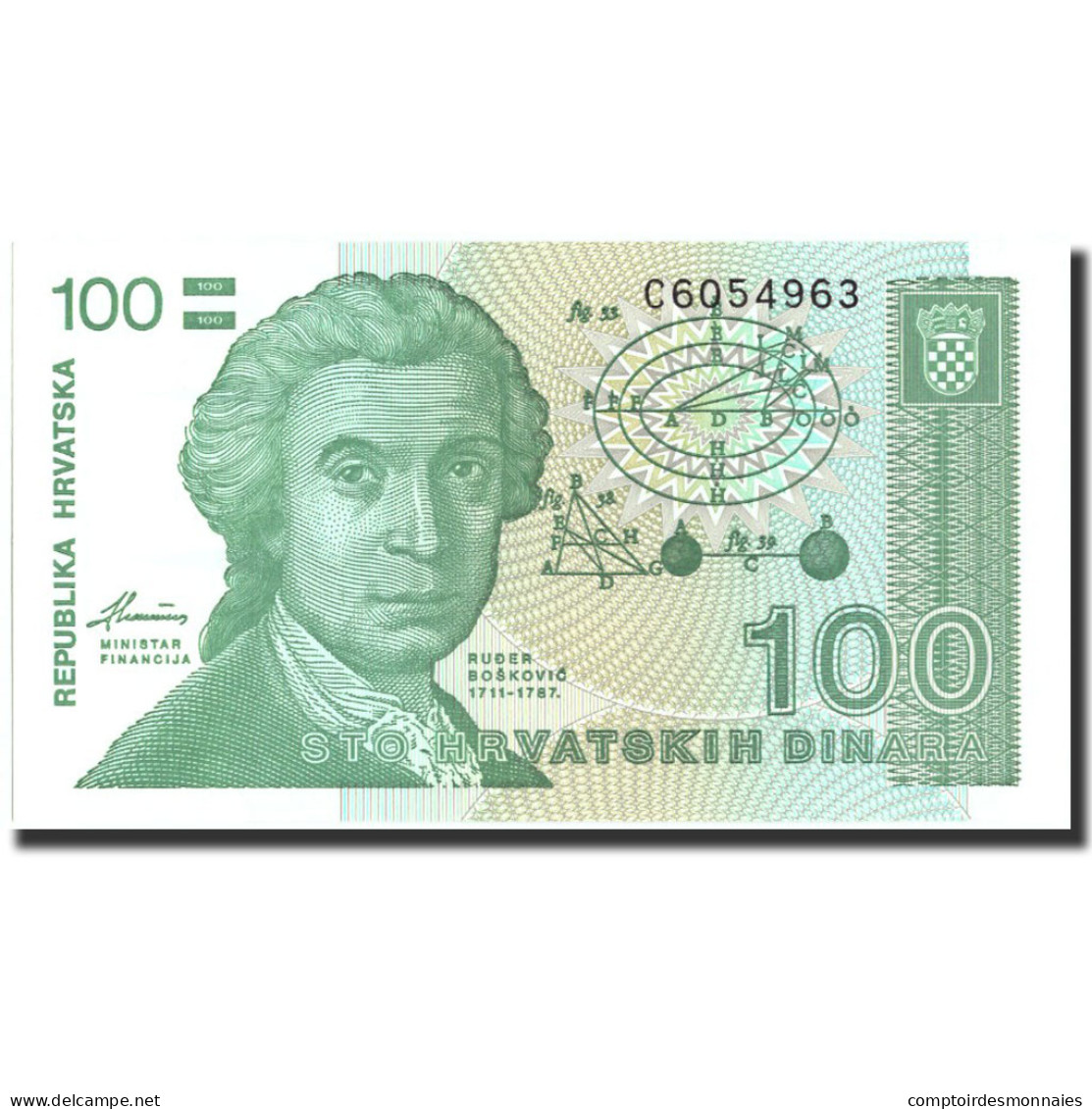 Billet, Croatie, 100 Dinara, 1991, 1991-10-08, KM:20a, NEUF - Croatia