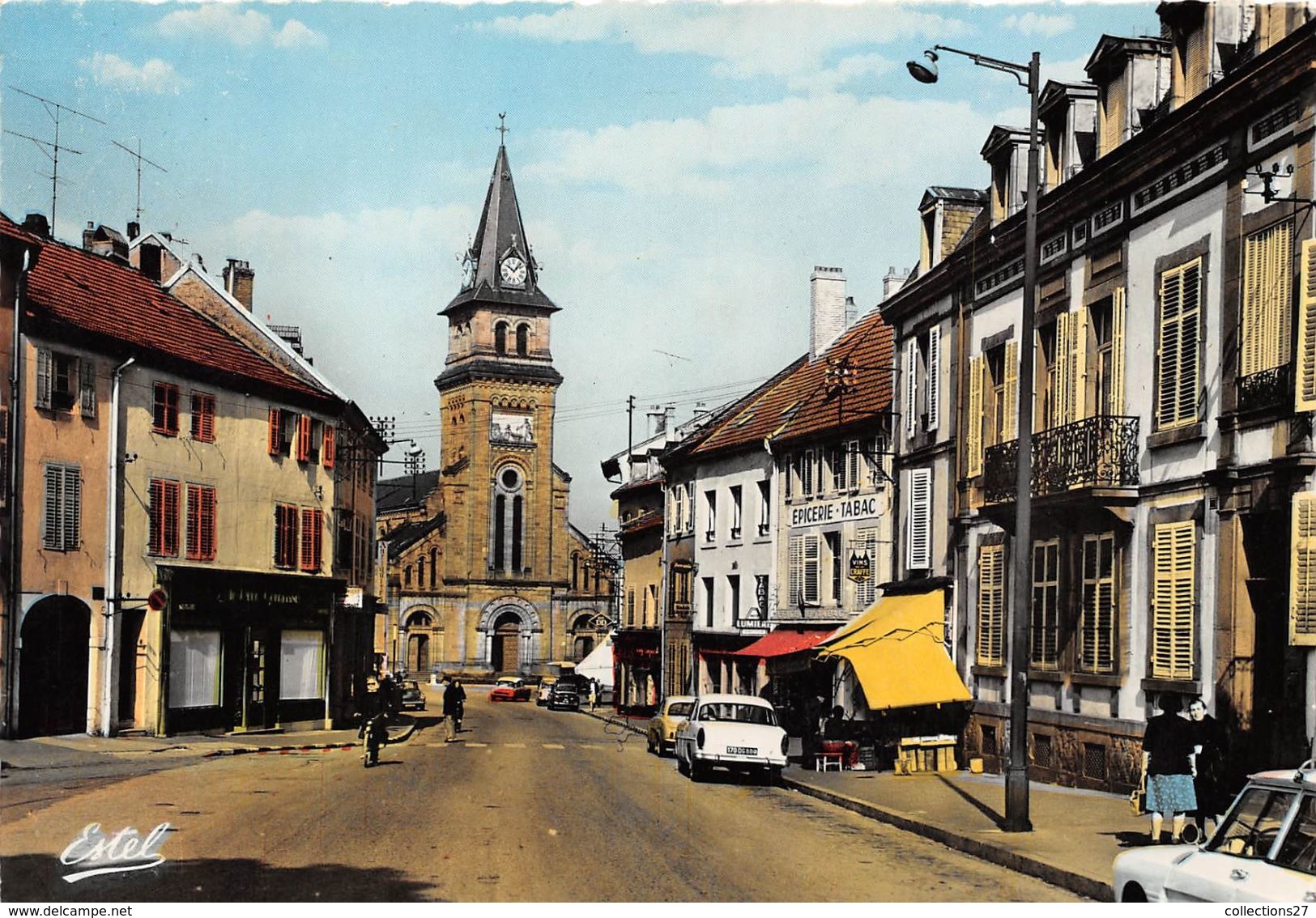 88-SAINT-DIE- EGLISE SAINT-MARTIN ET RUE D'ALSACE - Saint Die