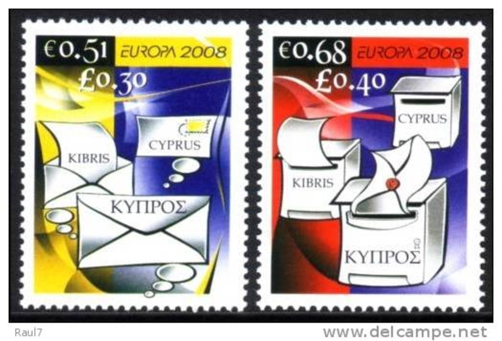 EUROPA -CEPT 2008 CHYPRE 2V NEUF **(CYPRUS 2008  SET OF 2 MNH) - 2008