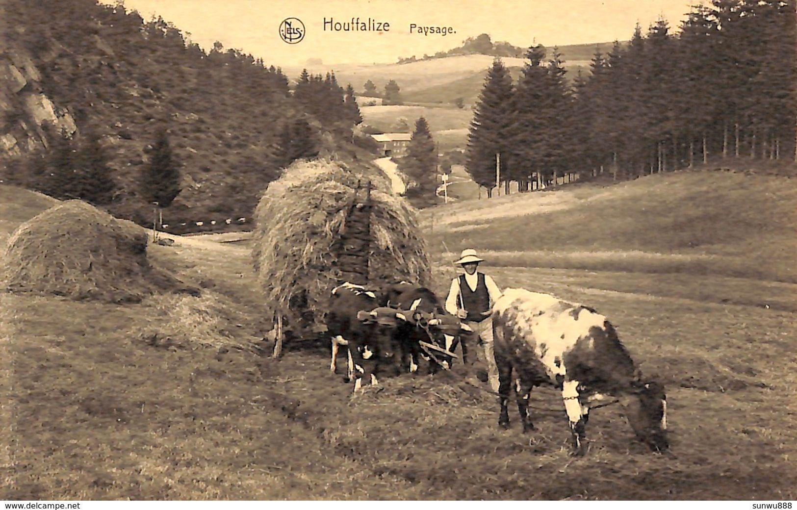 Houffalize - Paysage (animée, Attelage) - Houffalize