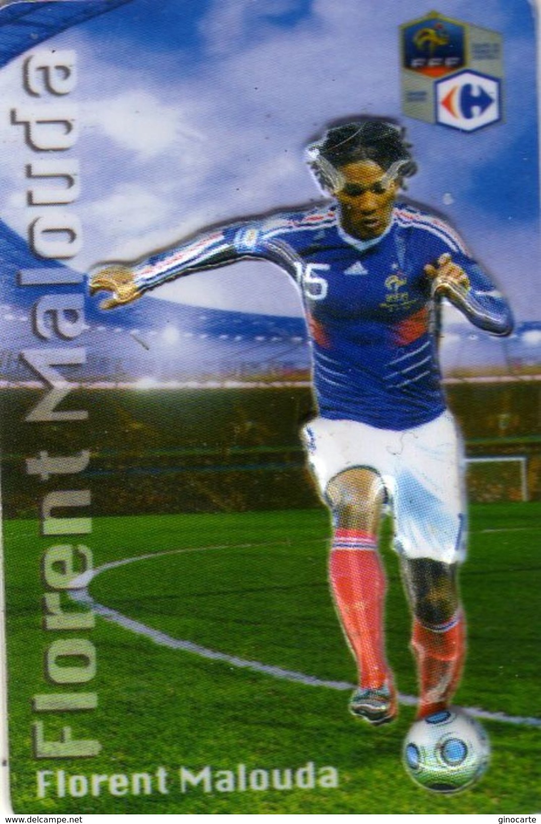 Magnet Magnets Football Carrefour Equipe France En Relief Florent Malouda - Sports