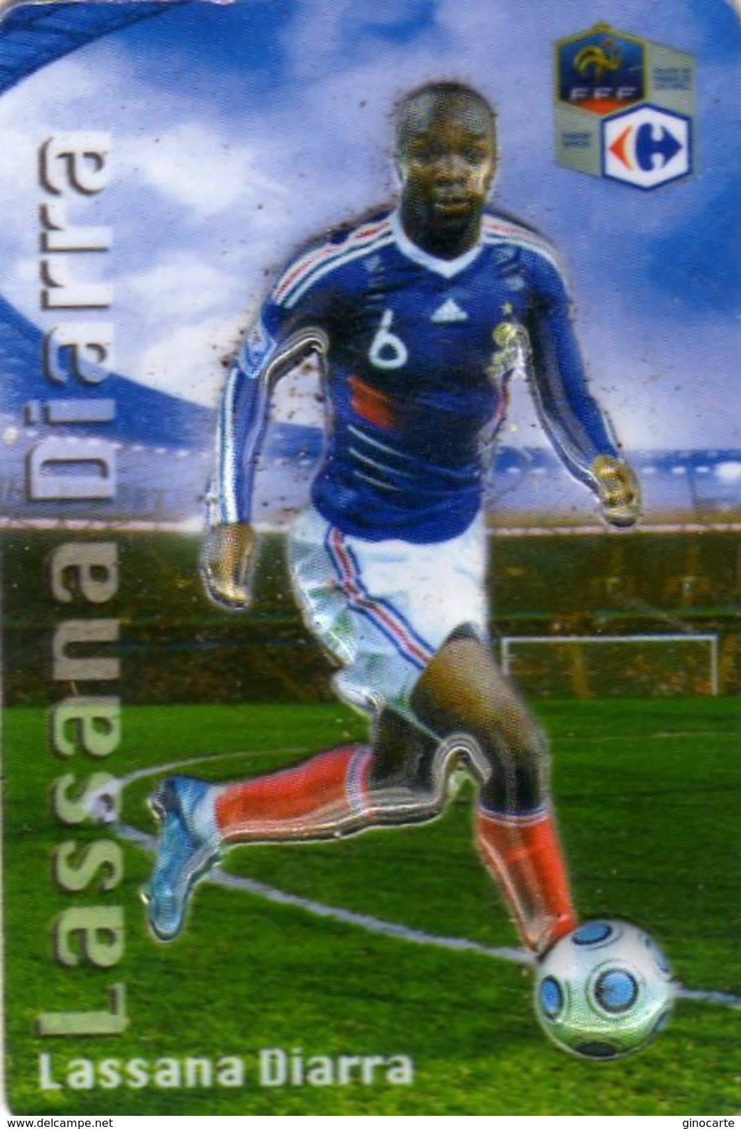 Magnet Magnets Football Carrefour Equipe France En Relief Lassana Diara - Sports