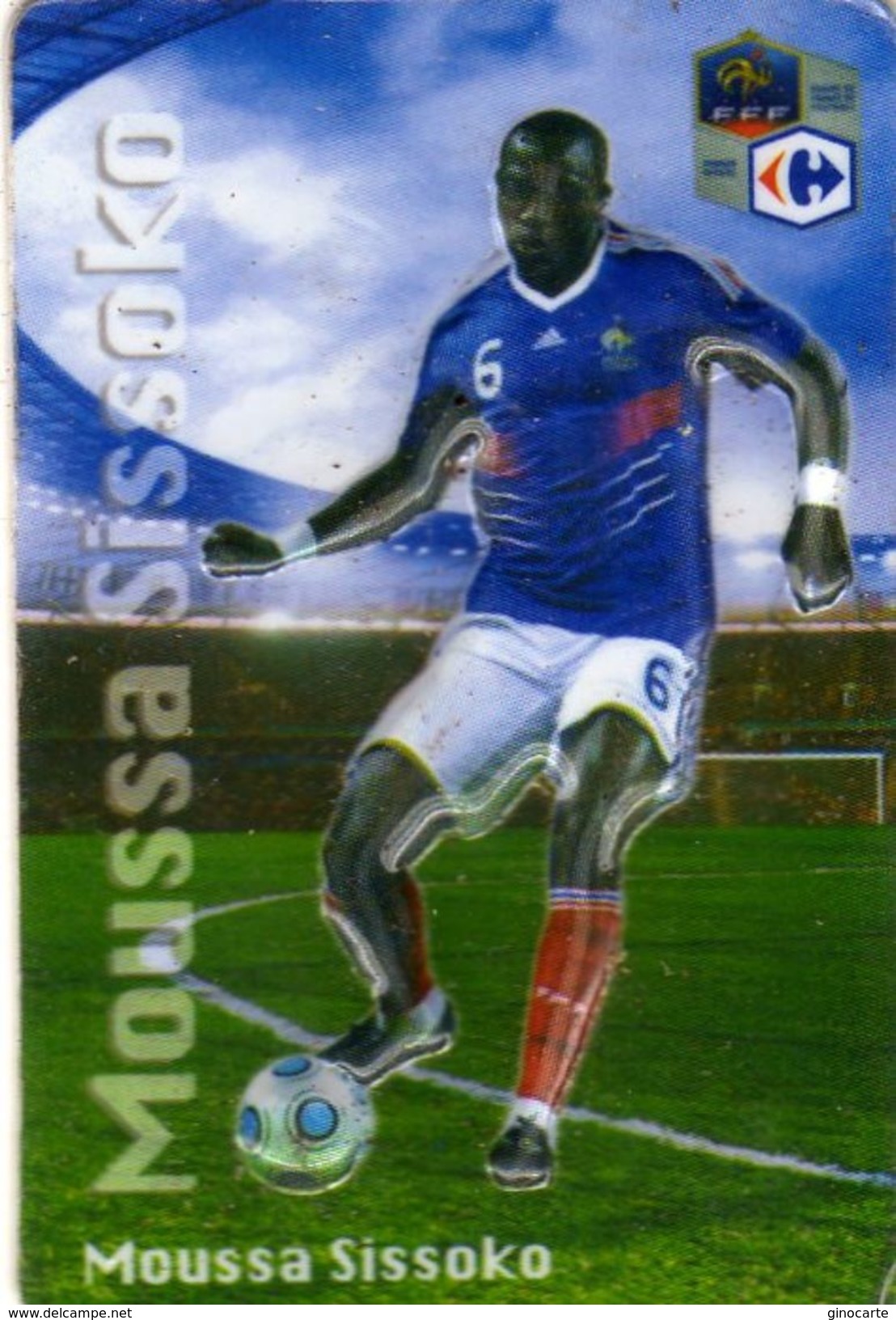 Magnet Magnets Football Carrefour Equipe France En Relief Moussa Sissoko - Sport
