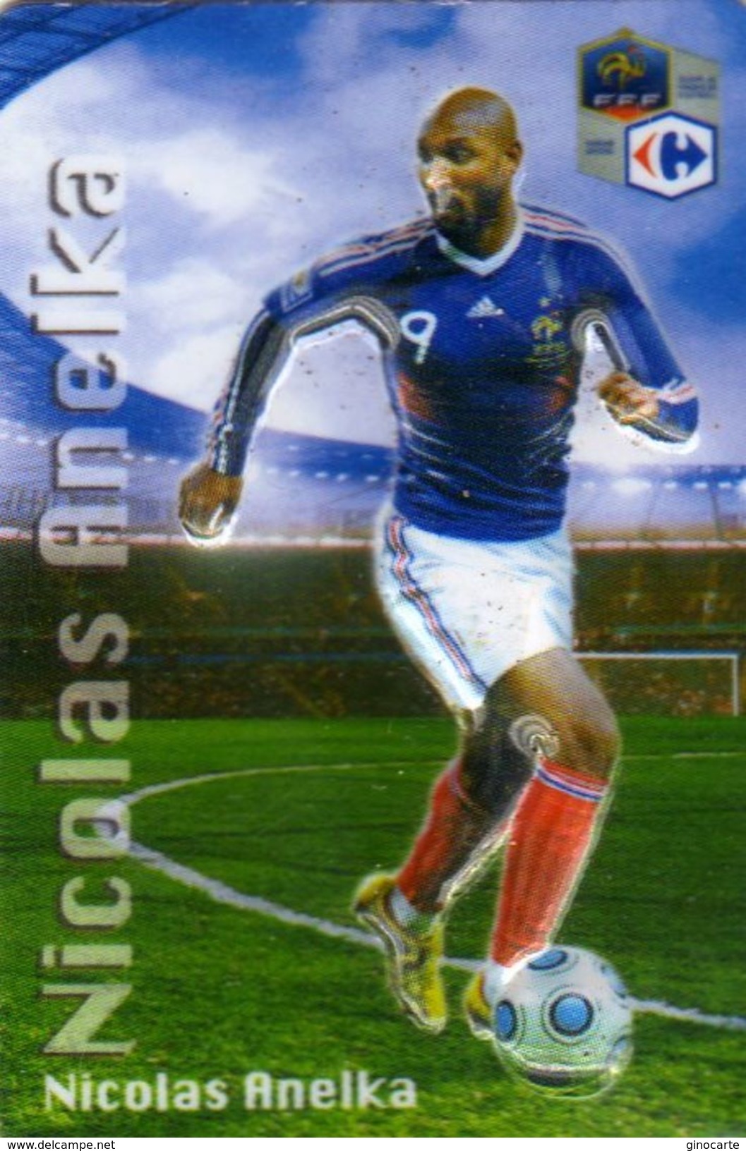 Magnet Magnets Football Carrefour Equipe France En Relief Nicolas Anelka - Sport