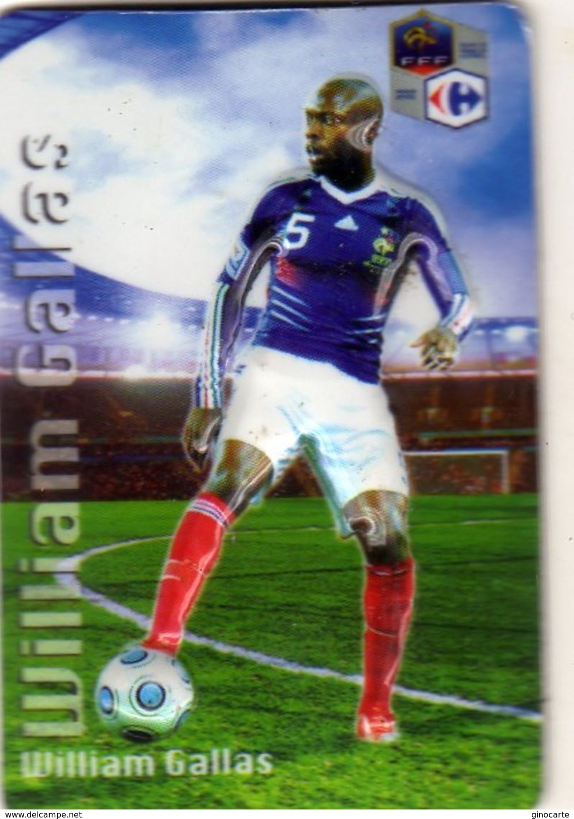 Magnet Magnets Football Carrefour Equipe France En Relief William Gallas - Deportes