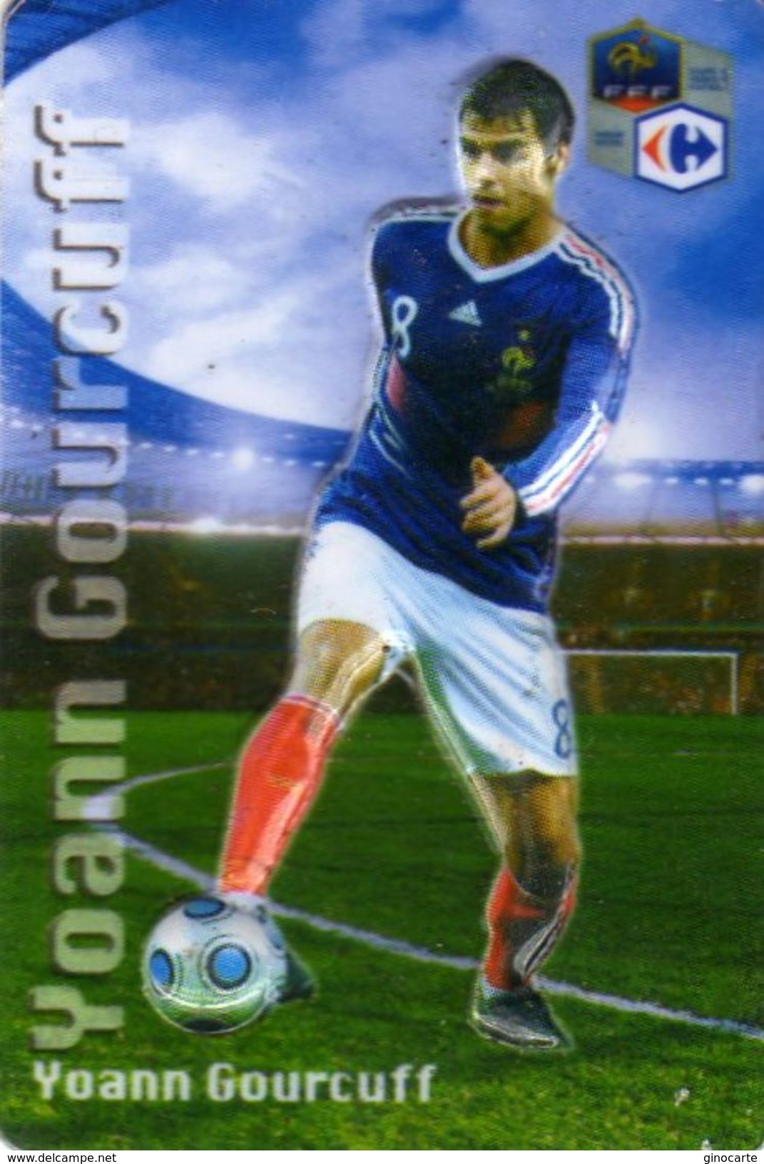 Magnet Magnets Football Carrefour Equipe France En Relief Yoann Gourcuff - Sports