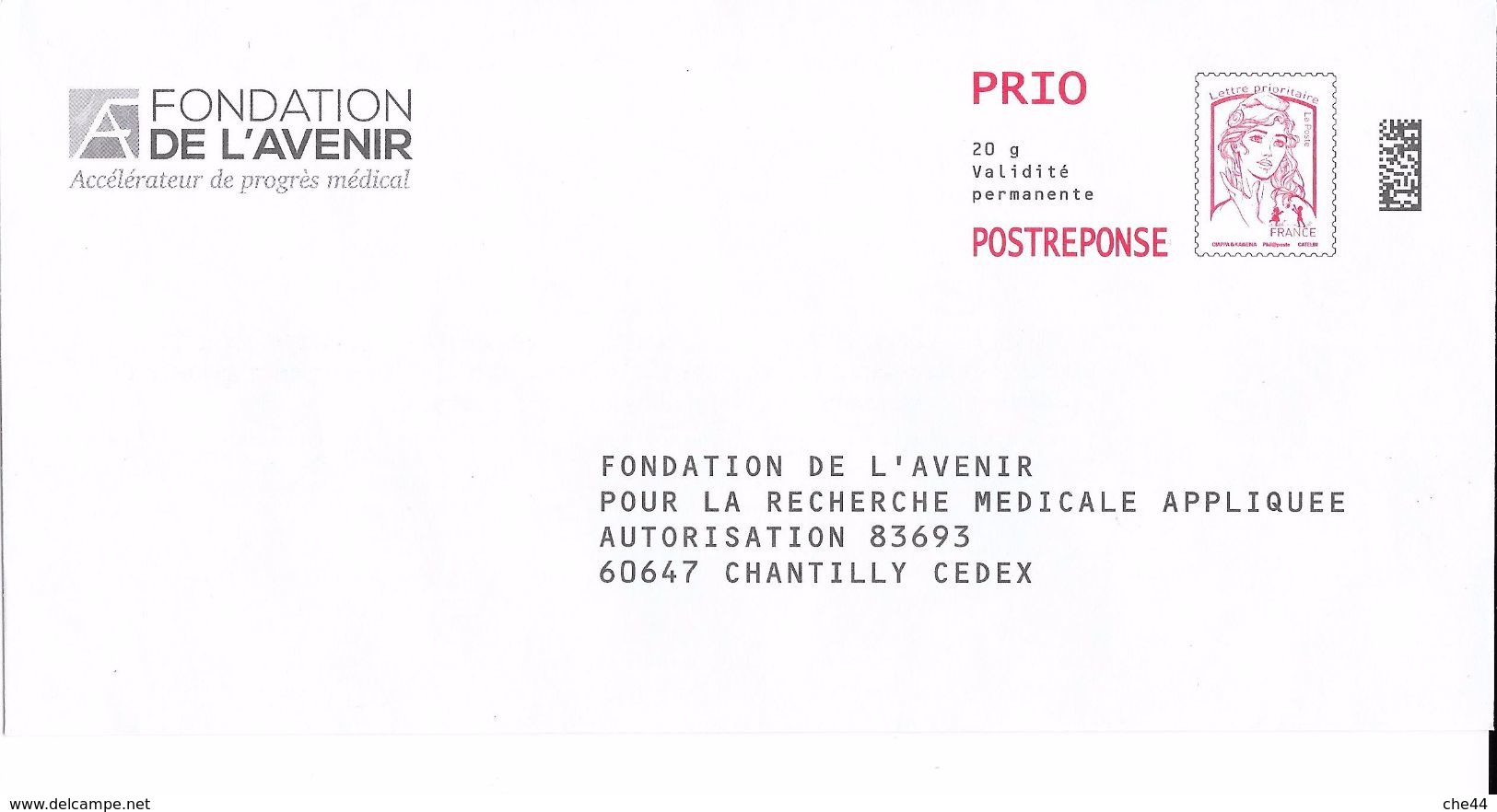 PAP : Fondation De L'Avenir. (Voir Commentaires) - Prêts-à-poster: Réponse /Ciappa-Kavena