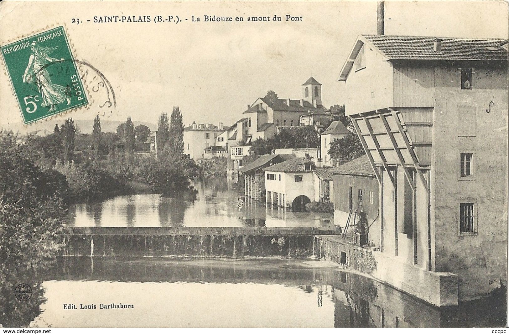 CPA Saint-Palais La Bidouze En Amont Du Pont - Saint Palais