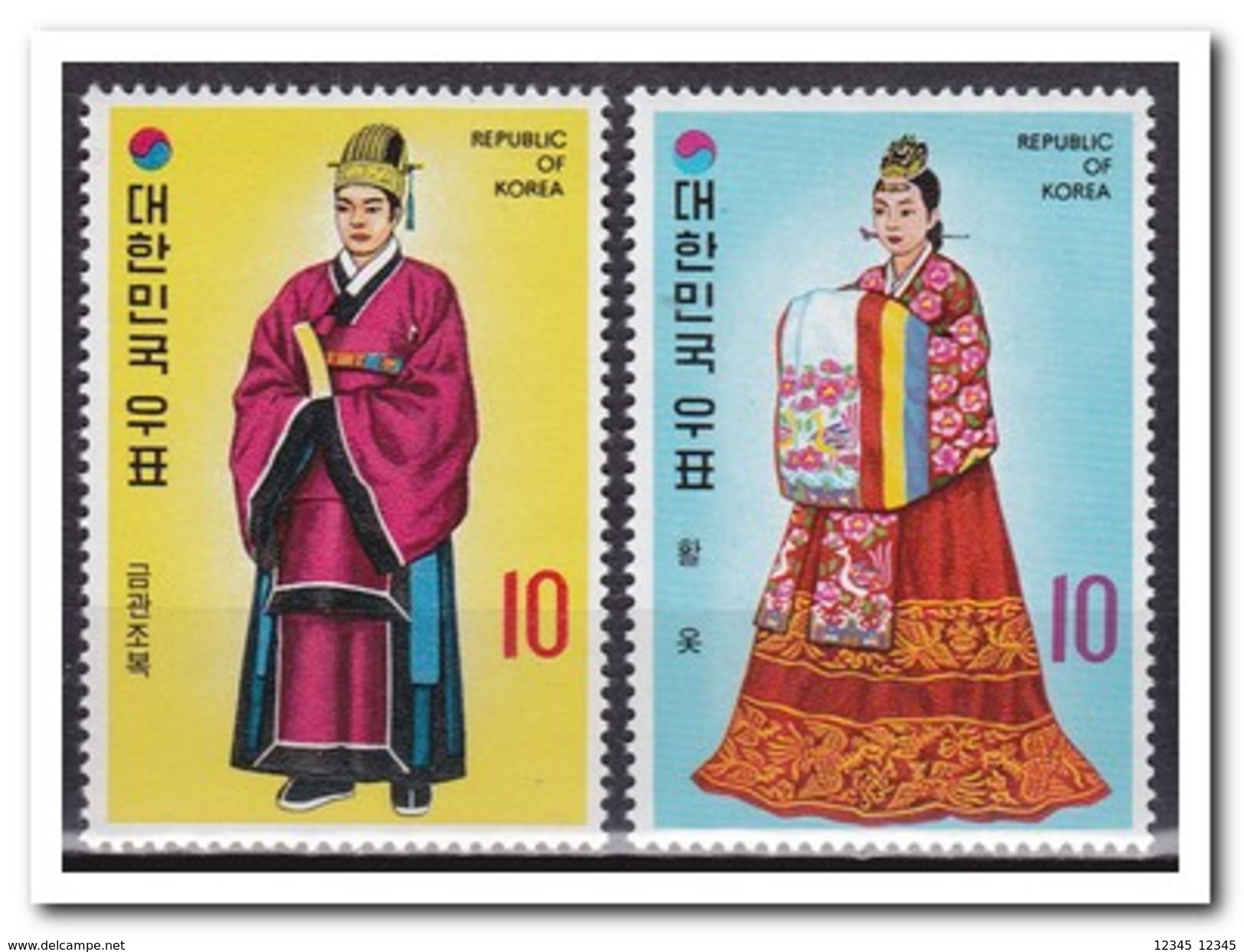 Zuid Korea 1973, Postfris MNH, Costums Yi-Dynastie - Korea (Zuid)