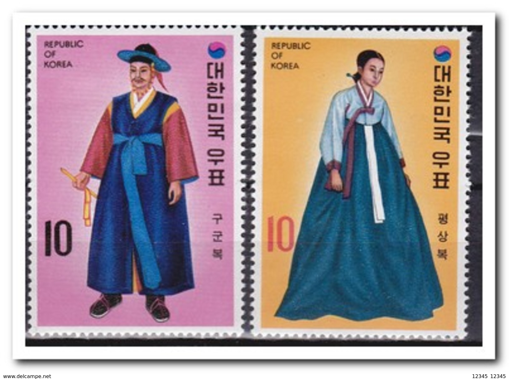 Zuid Korea 1973, Postfris MNH, Costums Yi-Dynastie - Corea Del Sud