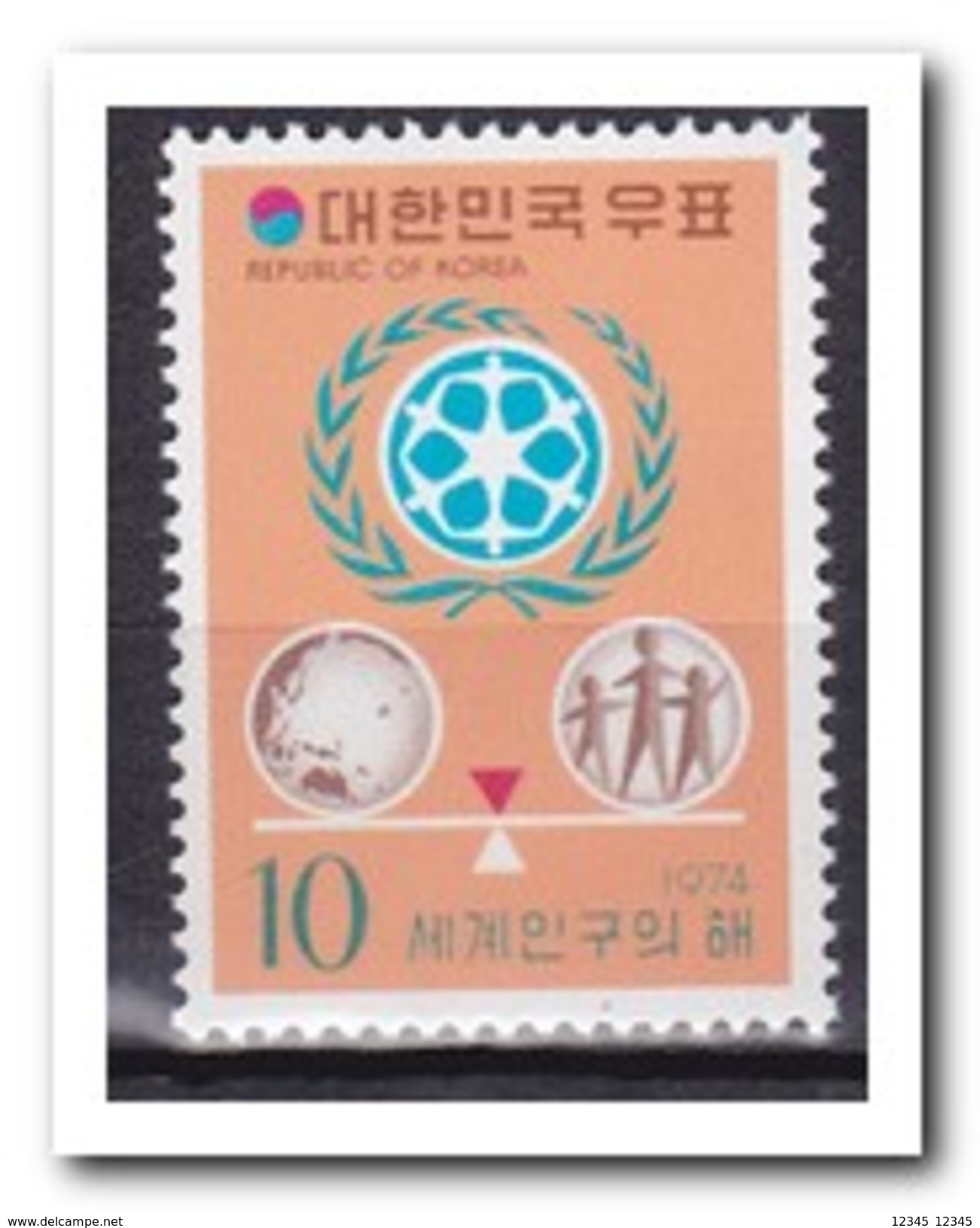 Zuid Korea 1974, Postfris MNH, World Population Year - Korea (Zuid)
