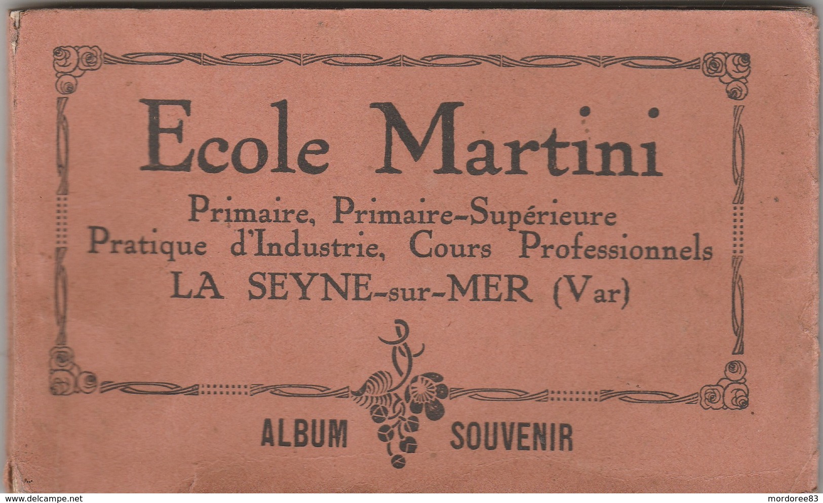 LA SEYNE SUR MER - RARE- ALBUM SOUVENIR - ECOLE MARTINI COMPLET 12 CP NUMEROTE DE 1 A 12 -   3 SCANS   -          TDA225 - La Seyne-sur-Mer