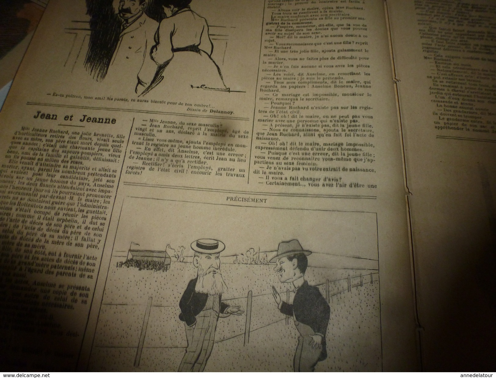 1902 LE JOURNAL : Couverture Par Benjamin Rabier --->Comment Se Fait-il Que Mon Chien Tombe En Arrêt Devant Vos Pieds ? - Autres & Non Classés