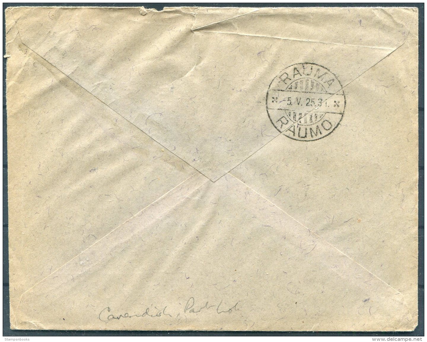 1925 Finland Railway TPO Cover - Rauma - Covers & Documents