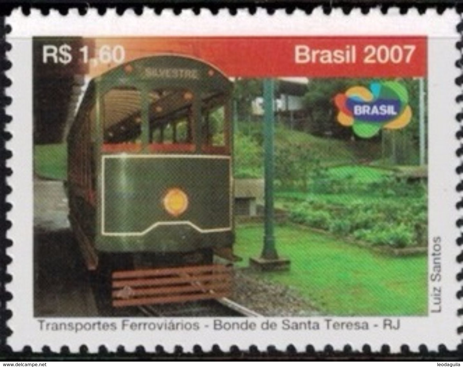 BRAZIL #3024  -  SANTA TERESA TRAM   -  2007  MINT - Neufs
