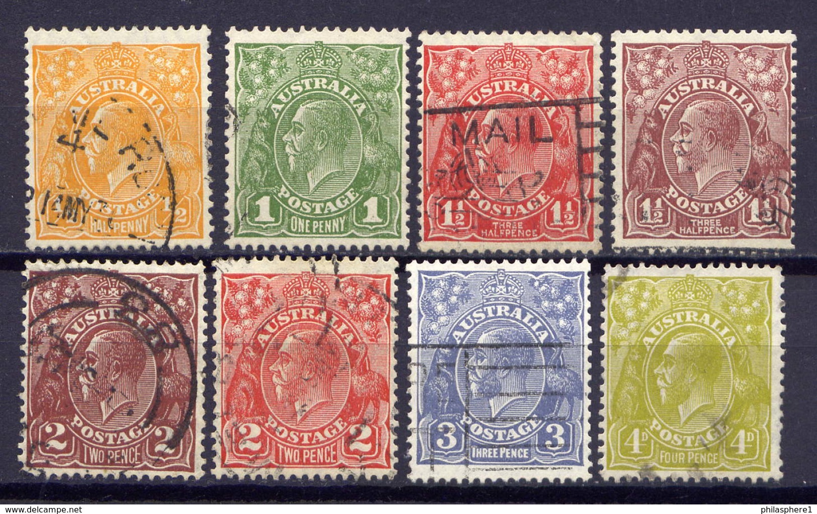 Australien Nr.69/76 C           O  Used                (1206) - Used Stamps