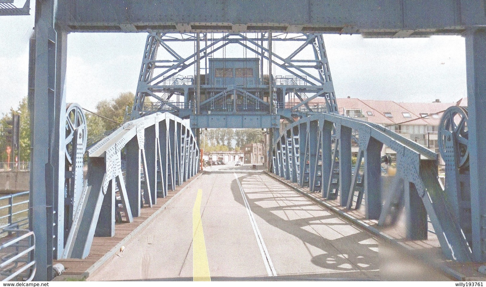 Fotokaart 1914 1918 Vernielde Brug - Willebroek Over Het Zeekanaal Brussel-Schelde Komende Van Puurs Naar Blaasveld 1914 - Willebroek