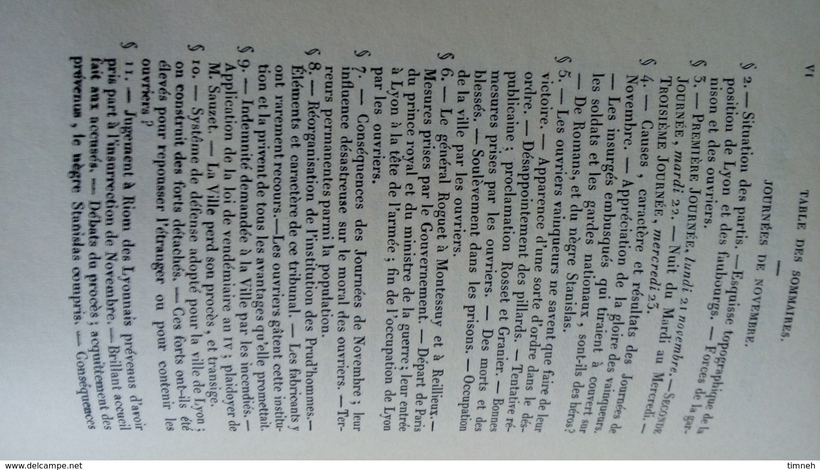 LA REVOLTE DES CANUTS par J.B MONFALCON - Histoire des Inseurrections de LYON - ouvriers soyeux (1831-1934) ECHE1979