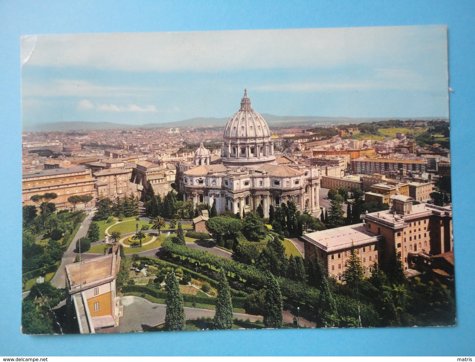 Vaticano - Roma - La Cupola Di S San Pietro Dai Giardini Vaticani- Viaggiata 1969 - Vaticano