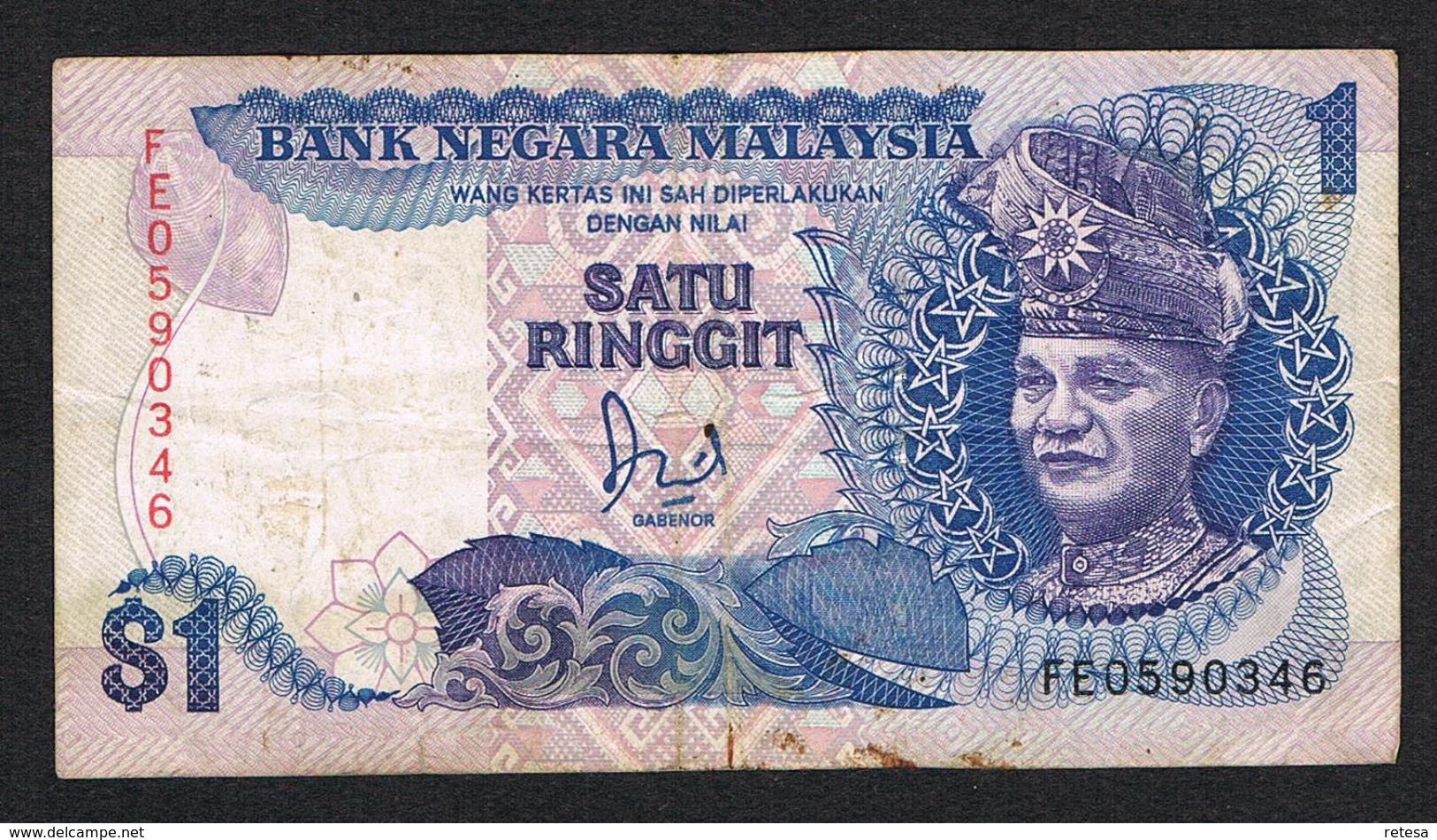 )  MALAYSIA  1 SANTA  RINGGIT - Malesia