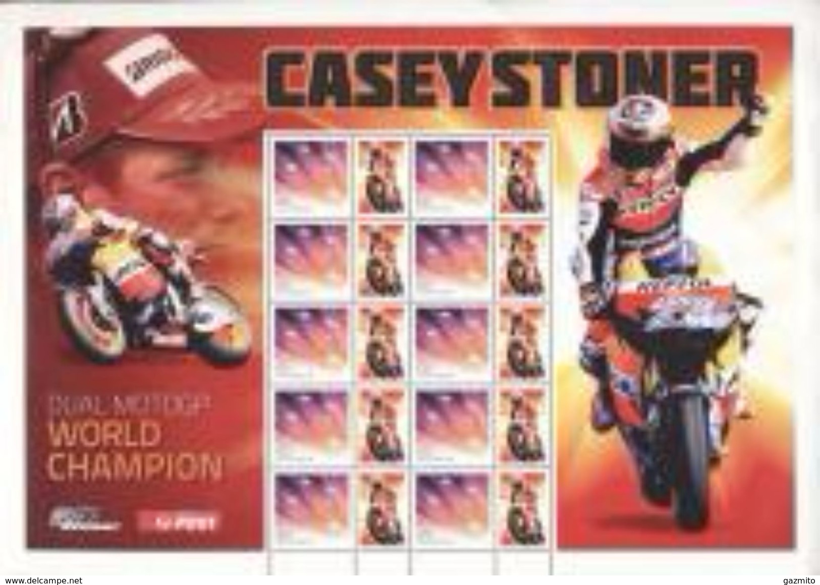 Australia 2007, Sport, Motorbike, Casey Stoner, Sheetlet - Motorbikes