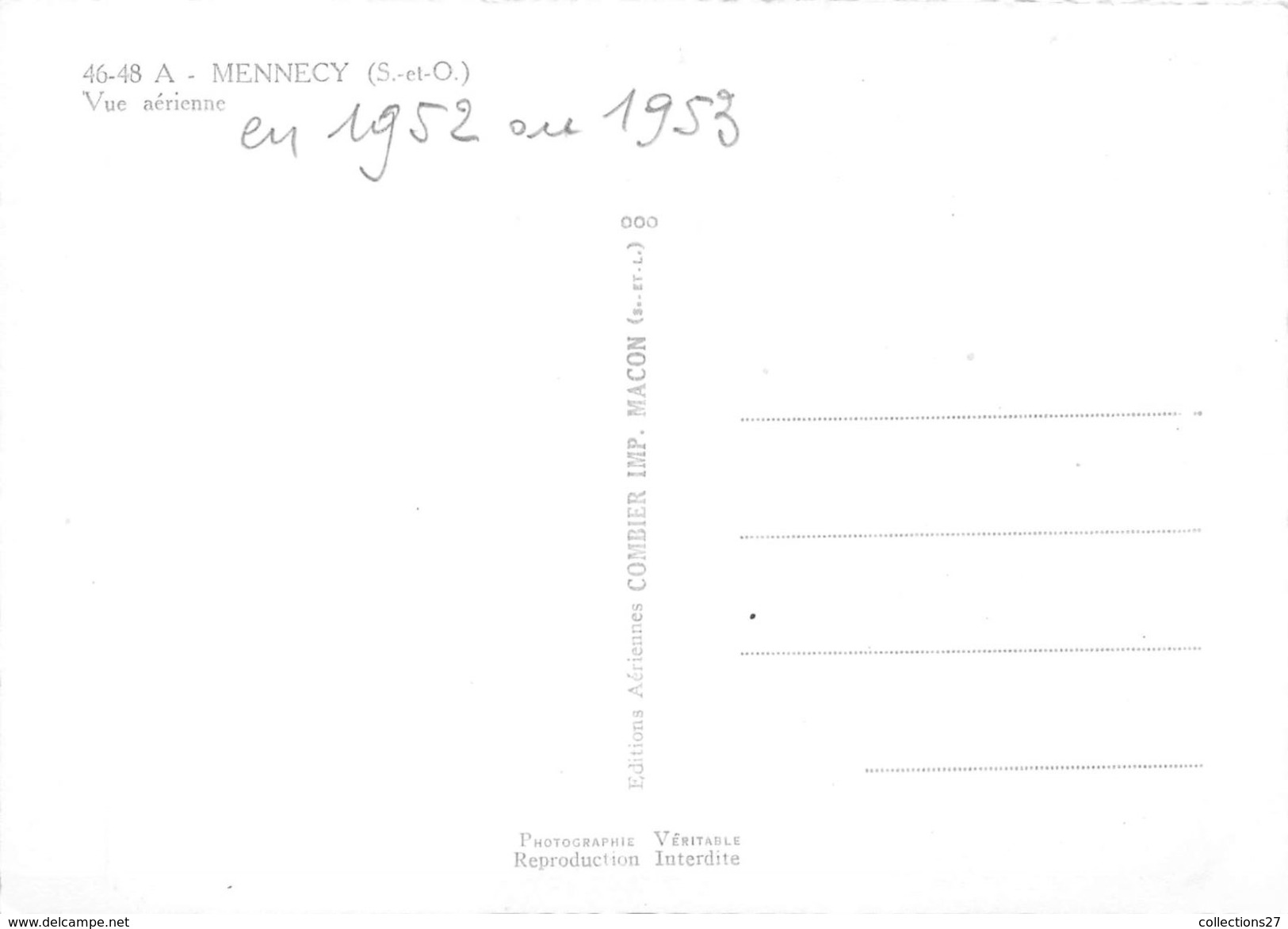 91-MENNECY- VUE AERIENNE - Mennecy
