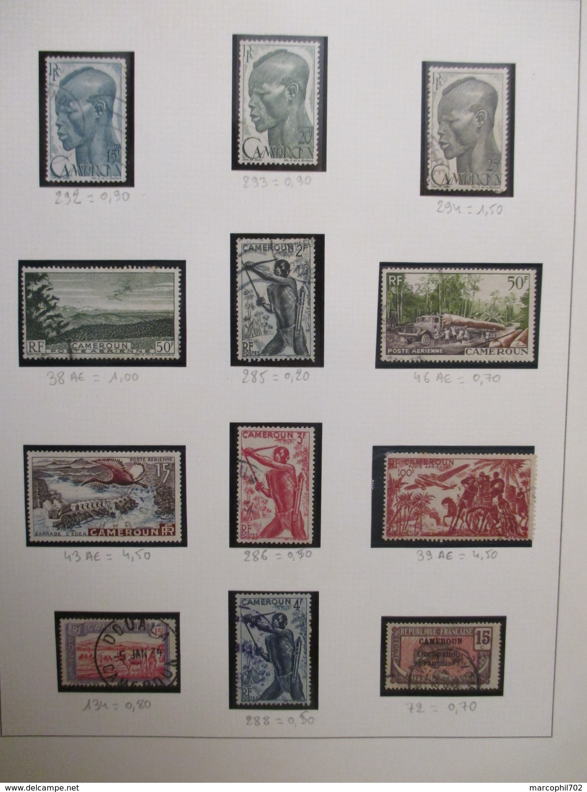 Petit Lot De Timbres Anciennes Colonnies Francaise Cameroun Nlle Caledonie Ces Timbres Sont Neuf Ou Charnieres Ou Oblité - Collections