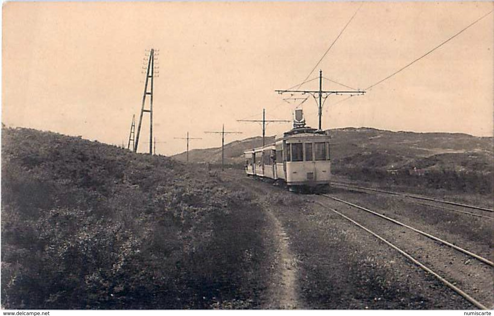 Cpa LE COQ Chemins De Fer Vicinaux SNCV - Train Dans Les Dunes - Altri & Non Classificati