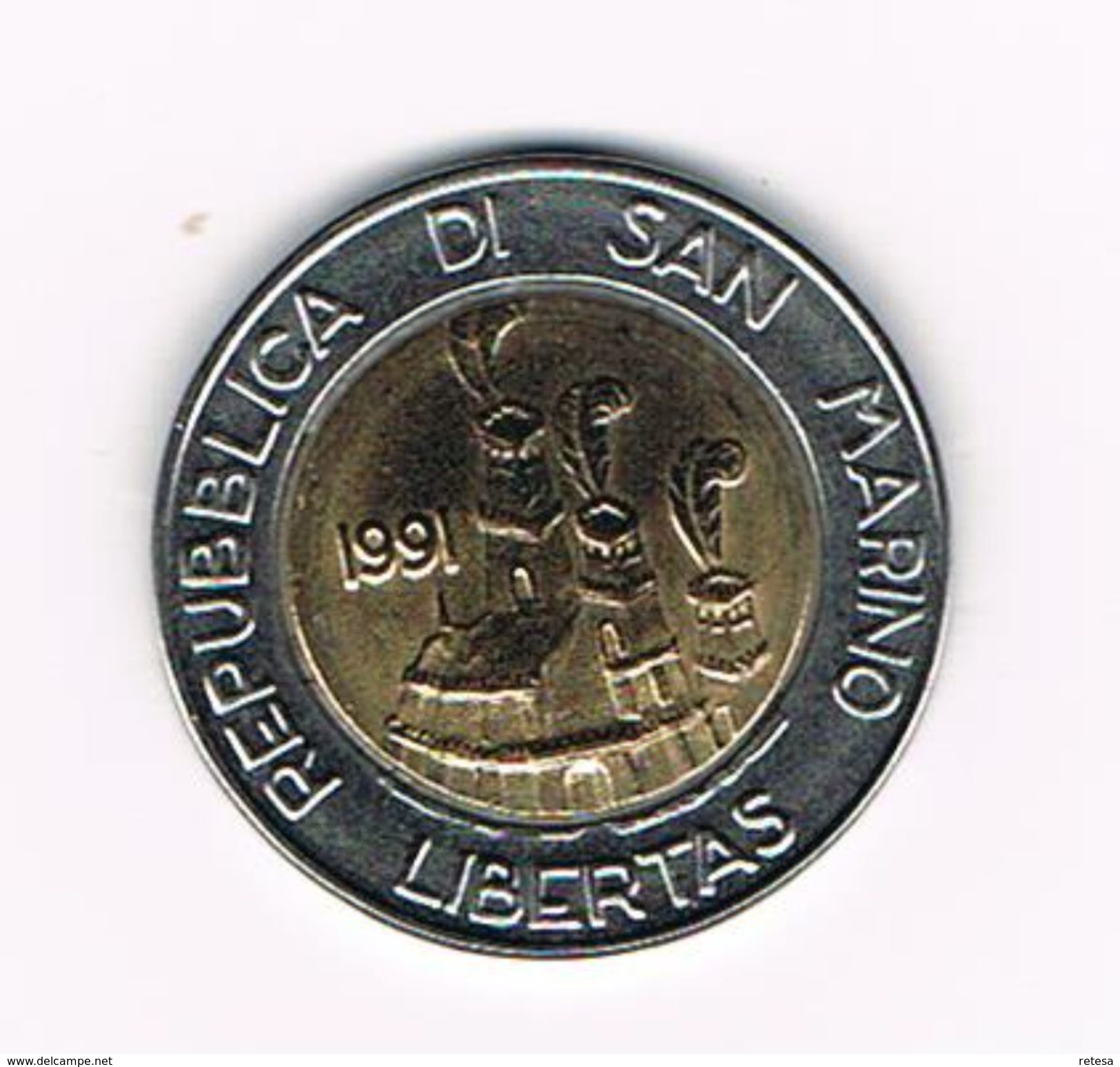 ) SAN MARINO  500 LIRE  1991 HAND HOLDING FLOWERS - Saint-Marin