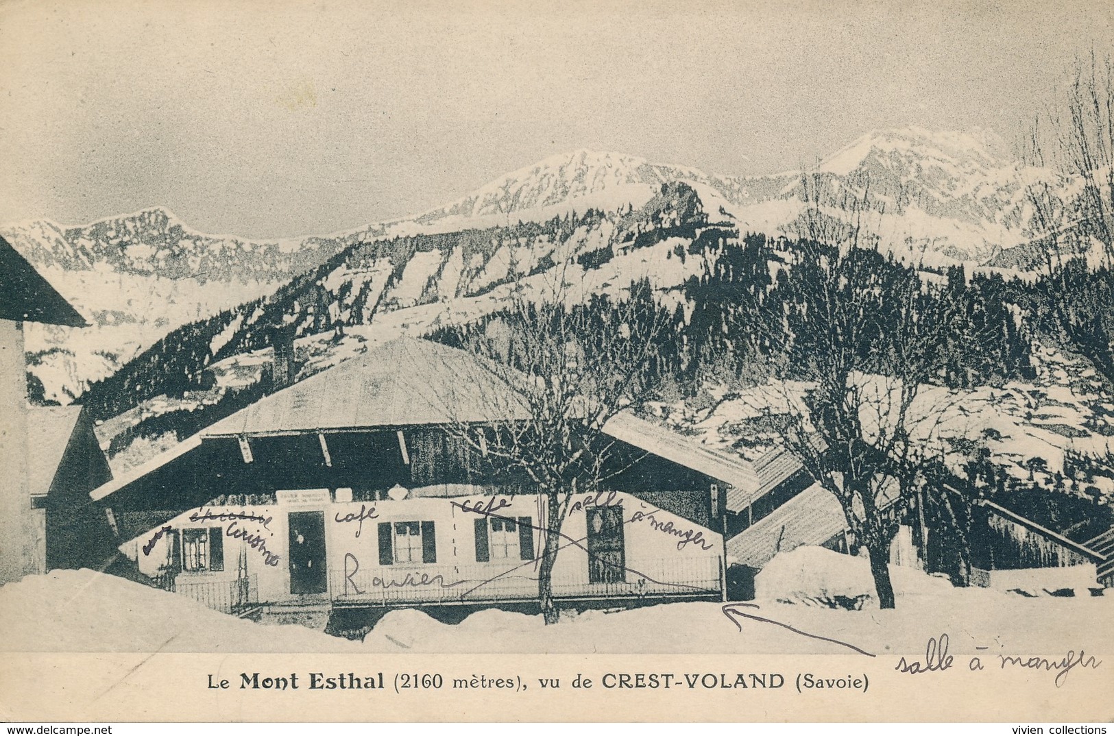 Le Mont Esthal (73 - Savoie) Vu De Crest Voland - Circulée En 1935 - Other & Unclassified