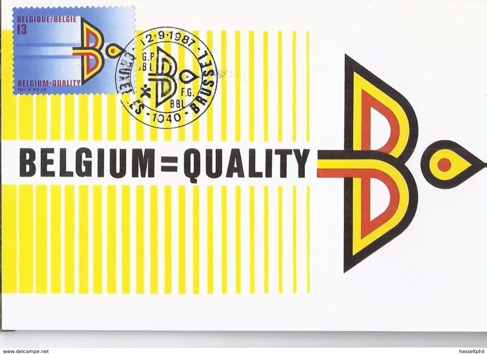 Belgie 2262  - Maximumkaart MB  - Jaar Buitenlandse Handel  - 1987 - 1981-1990