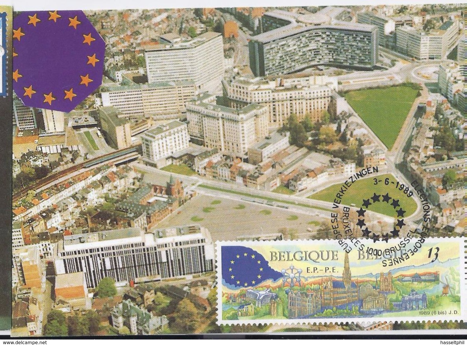 Belgie 2326  - Maximumkaart MB  - Derde Europese Parlementsverkiezingen  - 1989 - 1981-1990