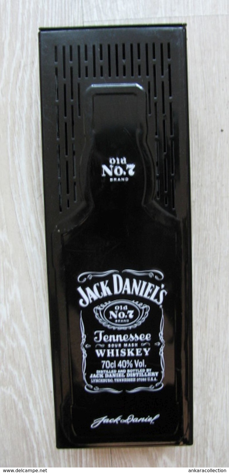 AC - JACK DANIEL'S OLD No#7 TENNESSEE WHISKEY 70 Cc EMPTY TIN BOX BLIK FROM TURKEY - Cannettes