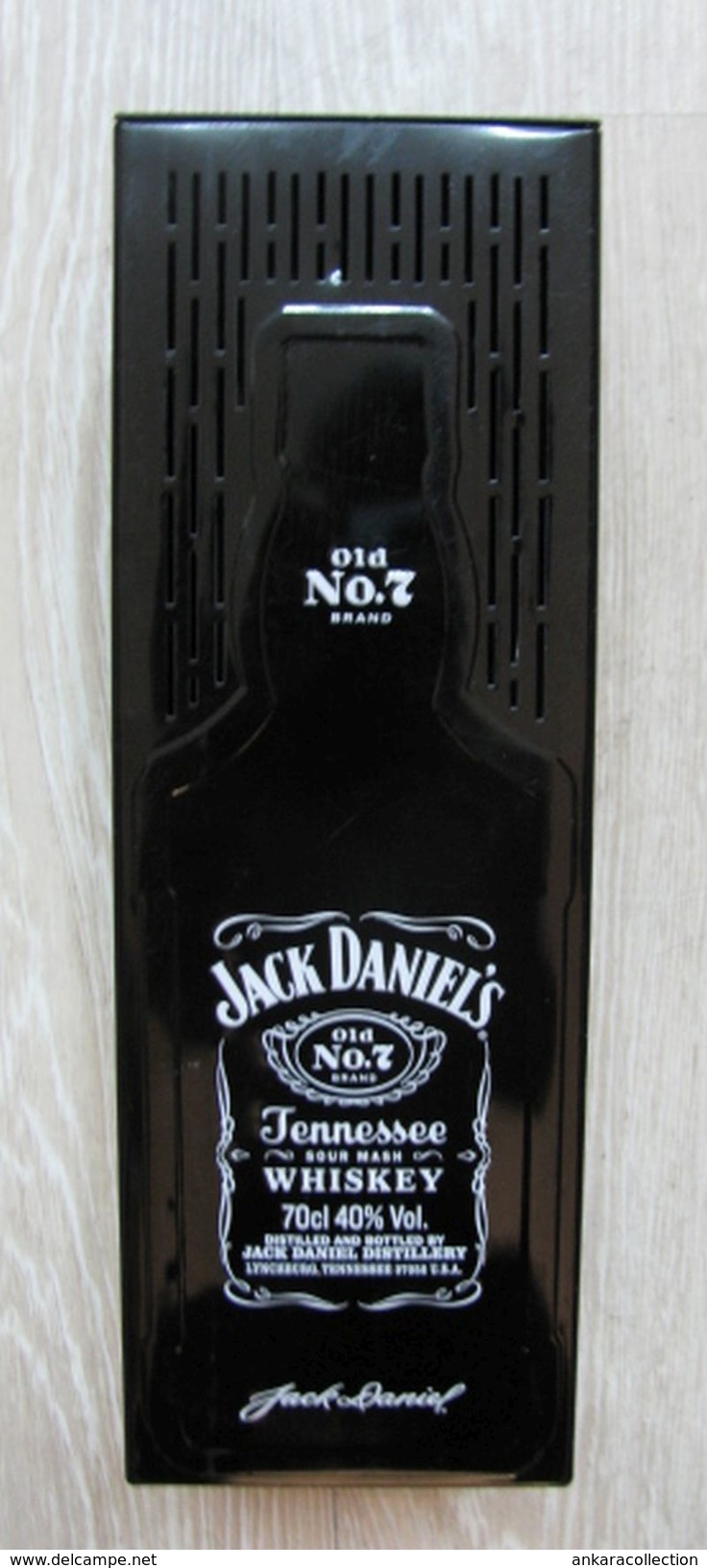 AC - JACK DANIEL'S OLD No#7 TENNESSEE WHISKEY 70 Cc EMPTY TIN BOX BLIK FROM TURKEY - Cannettes