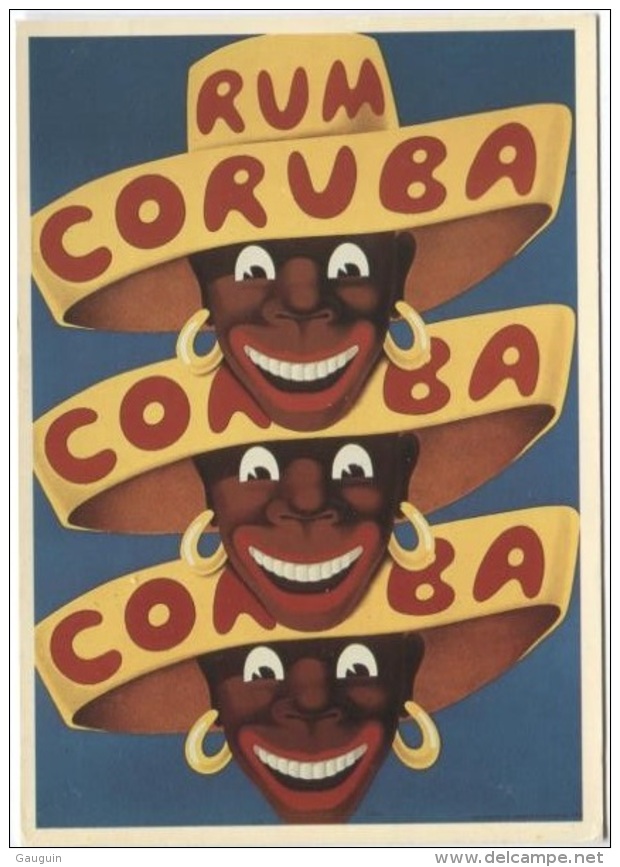 CPM - CORUBA RUM - 1944 - Bibliothèque Forney - Edition Nugeron - Werbepostkarten