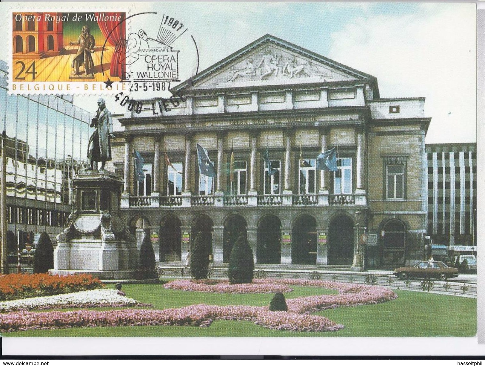 Belgie 2253  - Maximumkaart MB  - Opera Royal De Wallonie  - 1987 - 1981-1990