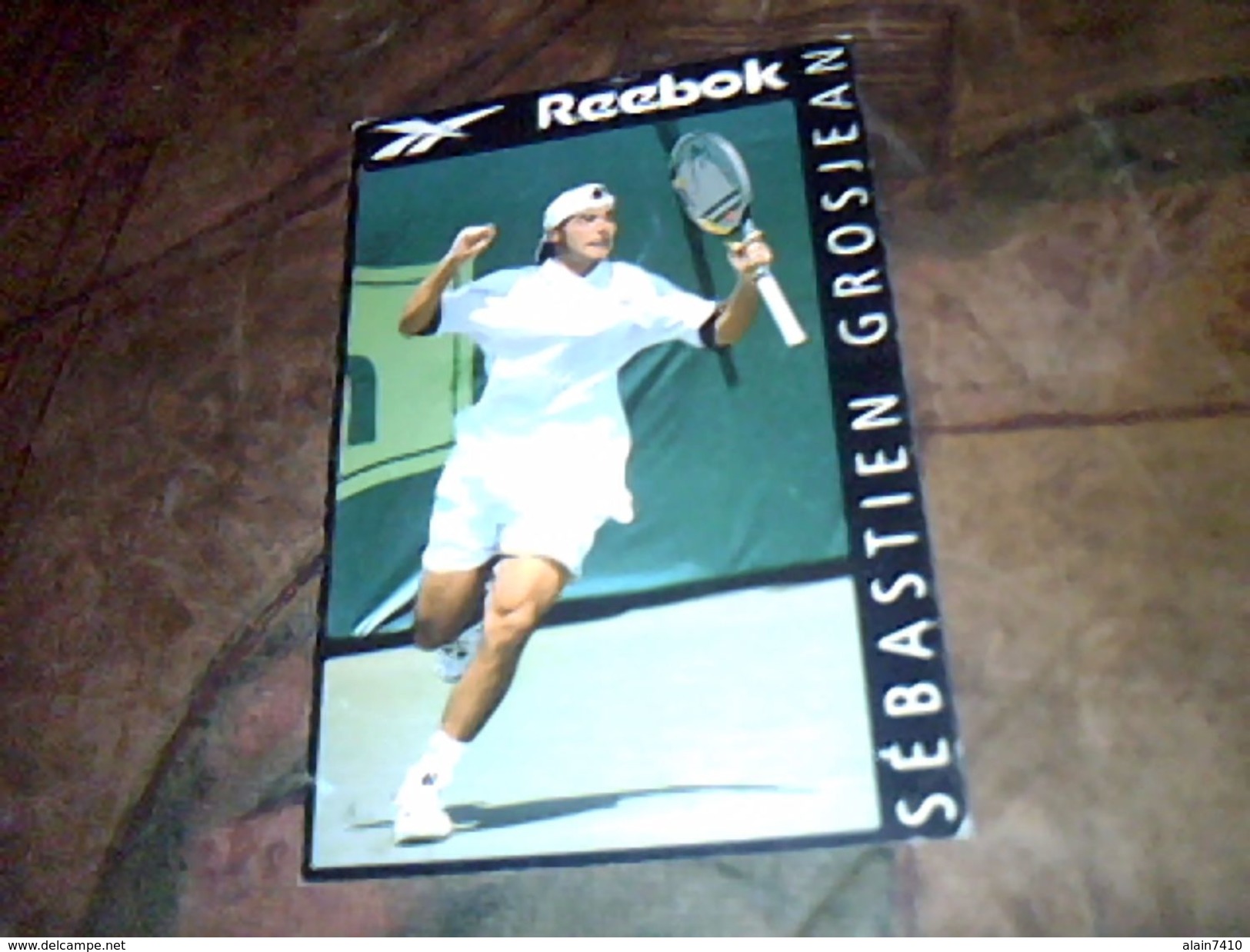 Carte Postale  Cpsm  Non Ecrite Publicitaire  Reebok Tennis Sebastien  Grosjean Annee 1999 - Sportsmen