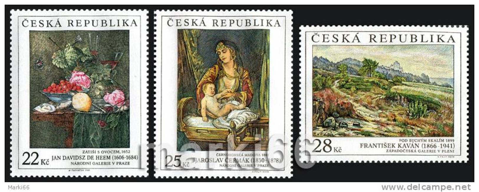 Czech Republic - 2006 - Art On Stamps - Mint Stamp Set - Ungebraucht